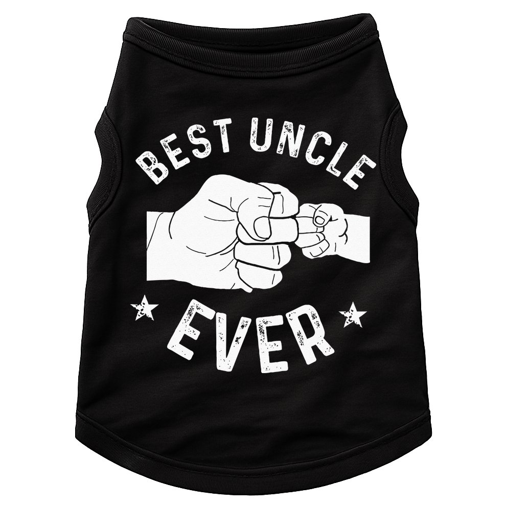 Funny Best Uncle Ever Fist Bump Doggie Tank