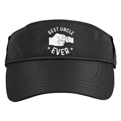 Funny Best Uncle Ever Fist Bump Adult Drive Performance Visor