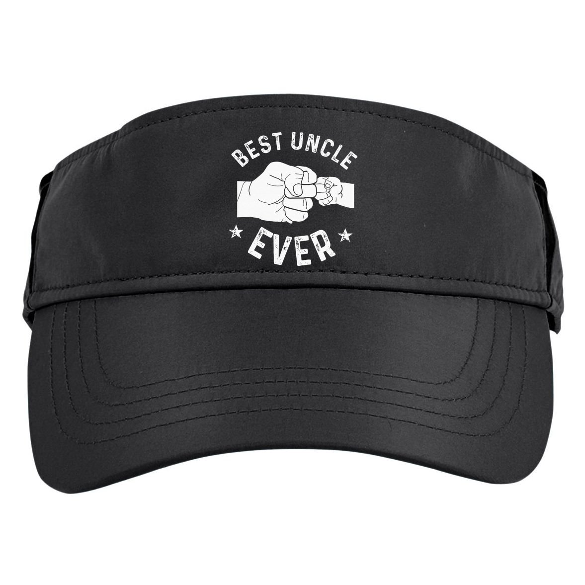 Funny Best Uncle Ever Fist Bump Adult Drive Performance Visor