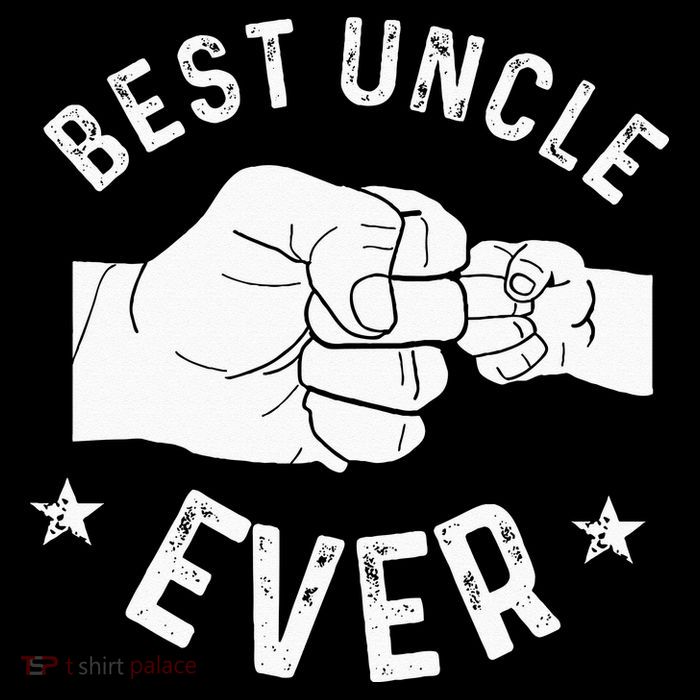 Funny Best Uncle Ever Fist Bump Drawstring Bag