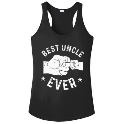 Funny Best Uncle Ever Fist Bump Ladies PosiCharge Competitor Racerback Tank