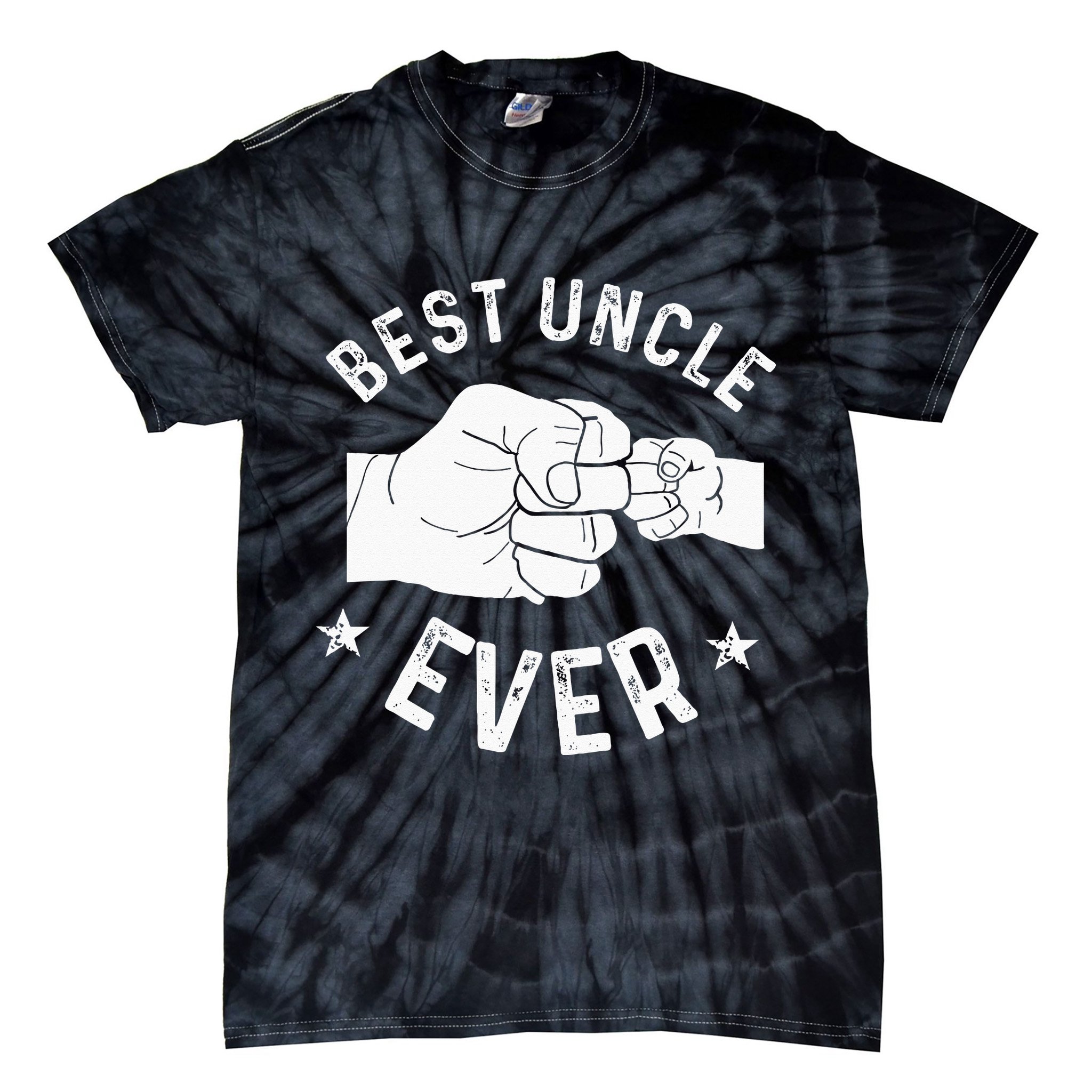 Funny Best Uncle Ever Fist Bump Tie-Dye T-Shirt