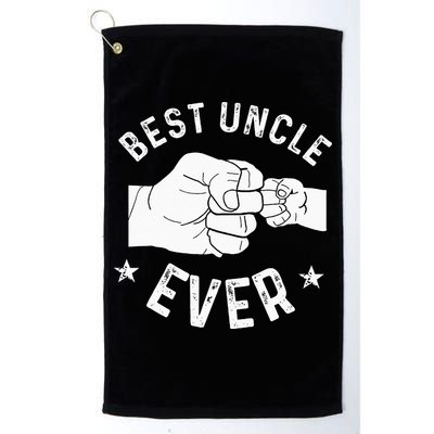 Funny Best Uncle Ever Fist Bump Golf Towel