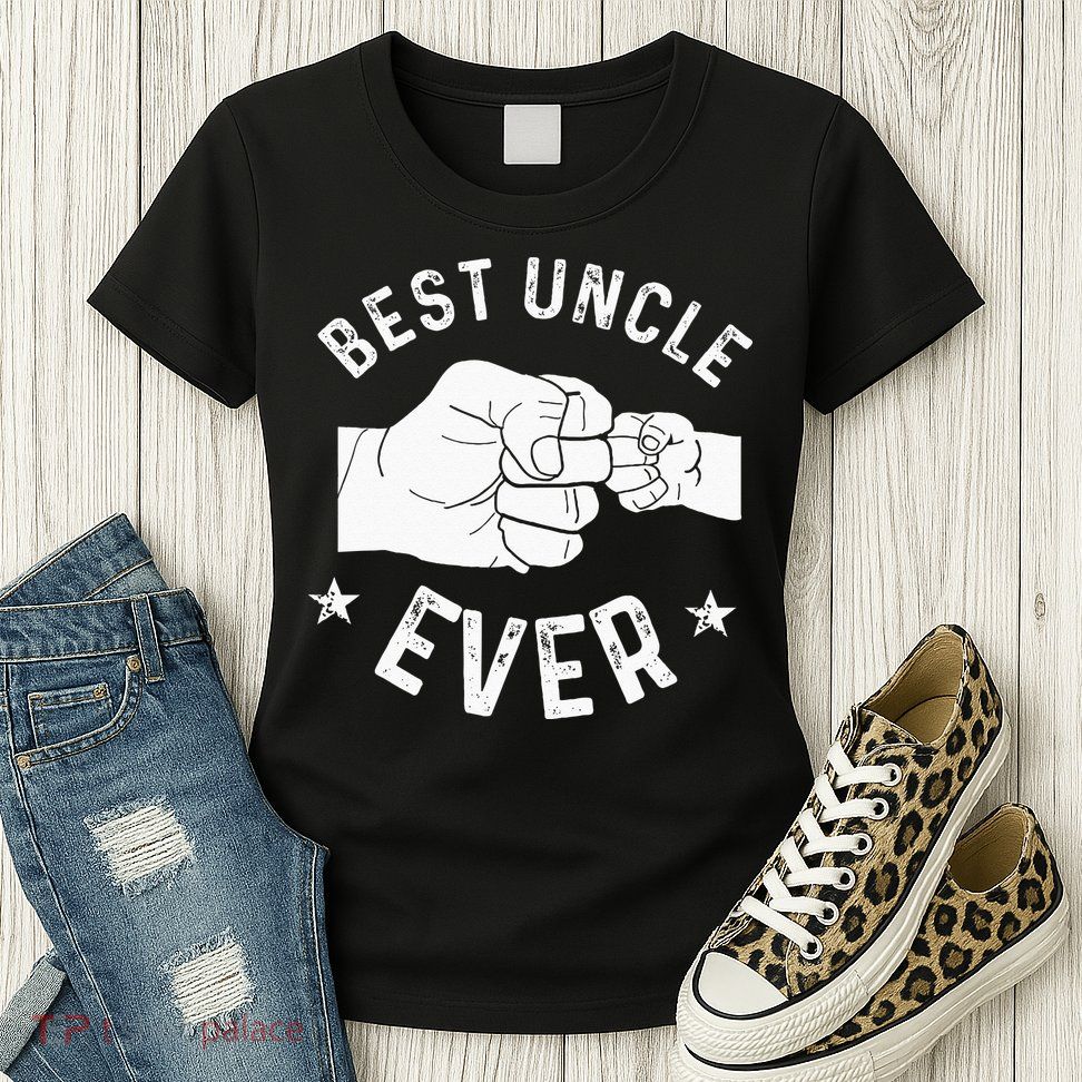 Funny Best Uncle Ever Fist Bump Womens T-Shirt