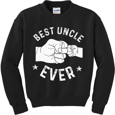 Funny Best Uncle Ever Fist Bump Kids Sweatshirt