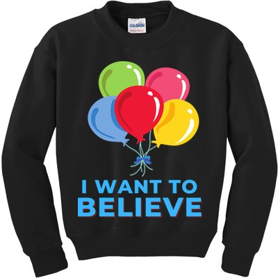 Funny Balloon UFO China Hoax Fake News Kids Sweatshirt