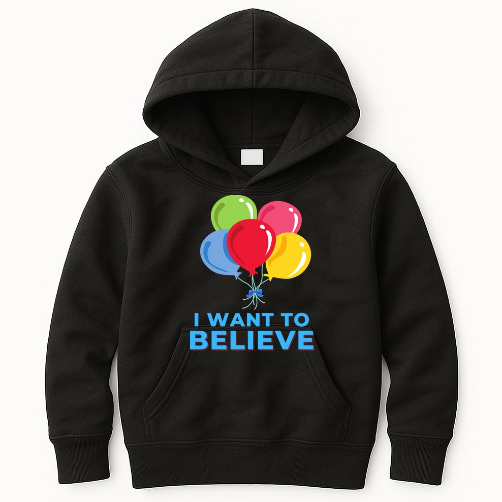 Funny Balloon UFO China Hoax Fake News Kids Hoodie