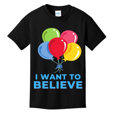 Funny Balloon UFO China Hoax Fake News Kids T-Shirt