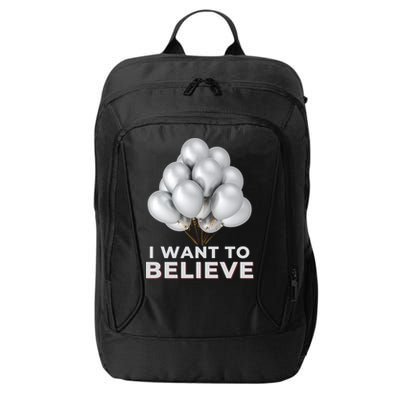 Funny Balloon UFO China Hoax Fake News City Backpack