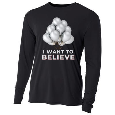 Funny Balloon UFO China Hoax Fake News Cooling Performance Long Sleeve Crew