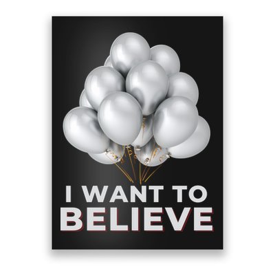 Funny Balloon UFO China Hoax Fake News Poster