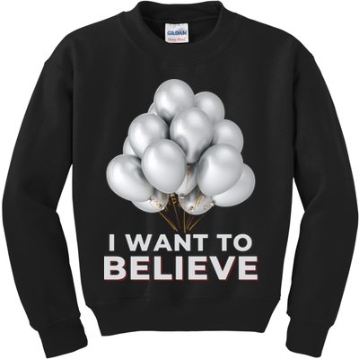 Funny Balloon UFO China Hoax Fake News Kids Sweatshirt