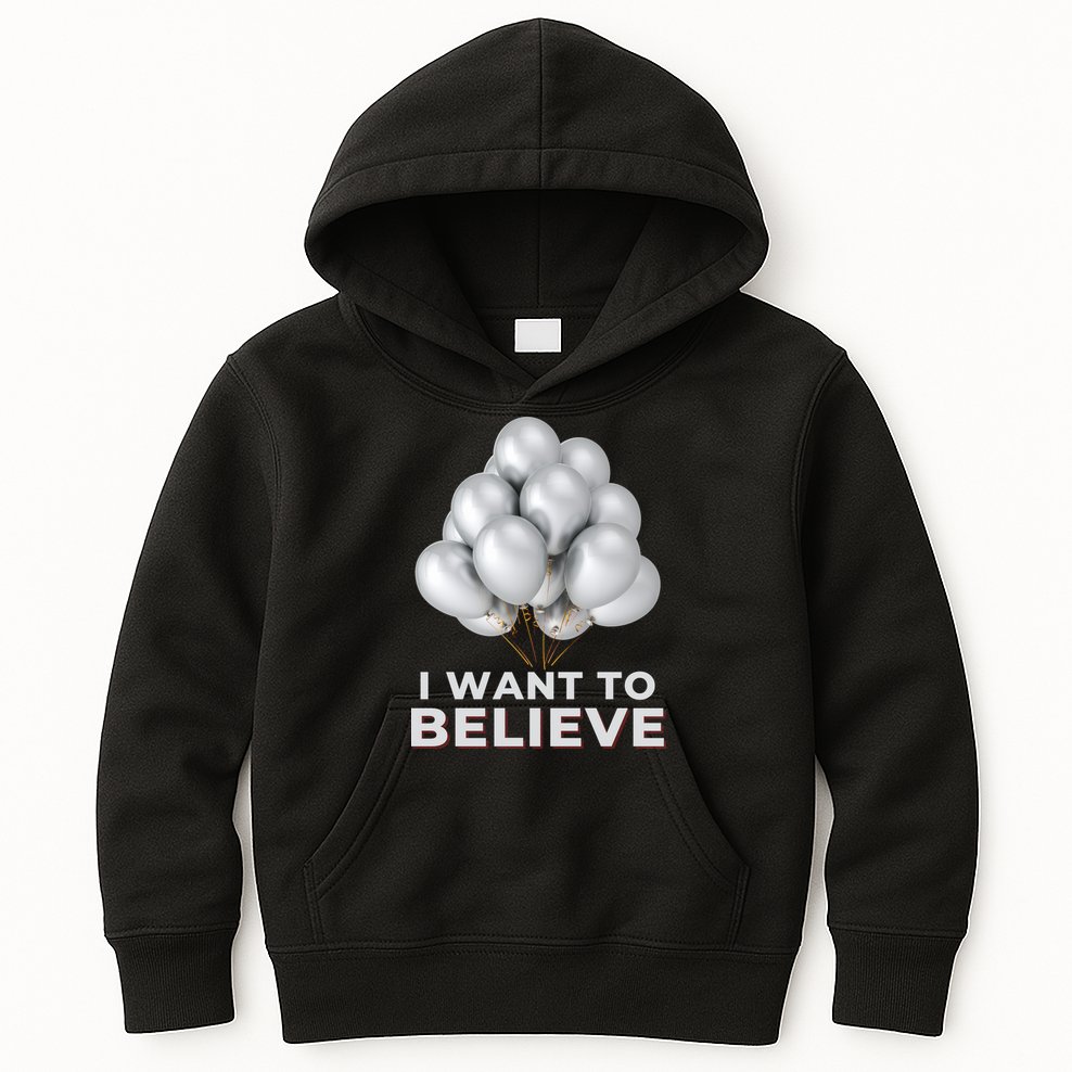 Funny Balloon UFO China Hoax Fake News Kids Hoodie