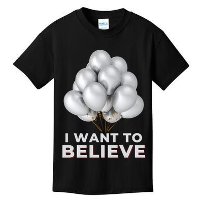 Funny Balloon UFO China Hoax Fake News Kids T-Shirt