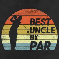 Funny Best Uncle By Par Fathers Day Golf Golfing 7 Panel Mesh Trucker Snapback Hat