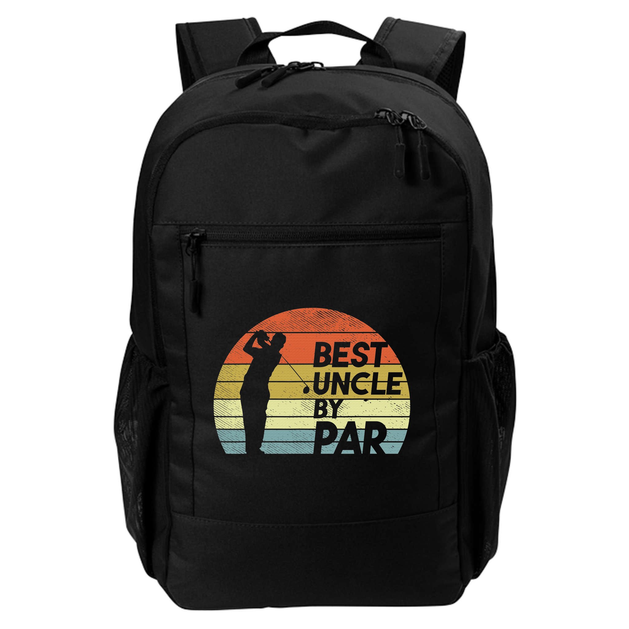 Funny Best Uncle By Par Fathers Day Golf Golfing Backpack