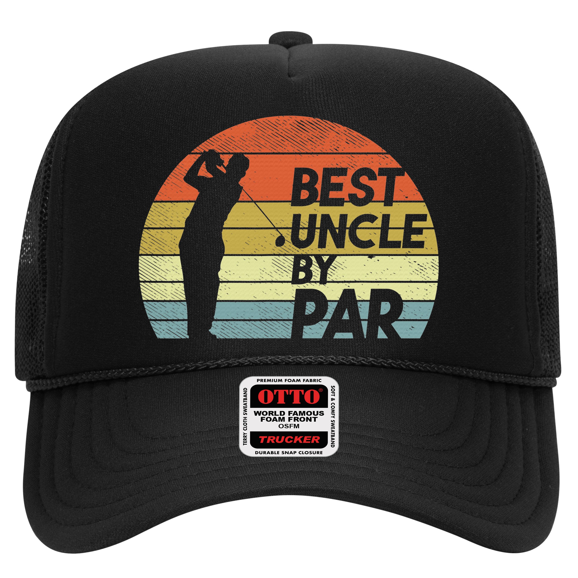 Funny Best Uncle By Par Fathers Day Golf Golfing Hat