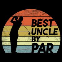 Funny Best Uncle By Par Fathers Day Golf Golfing Women's V-Neck T-Shirt