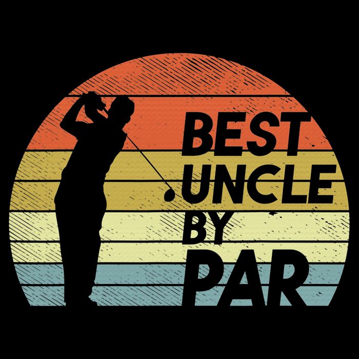 Funny Best Uncle By Par Fathers Day Golf Golfing Women's V-Neck T-Shirt