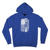 Funny Bbq Us Flag American Chef Grillfather Barbecue Grillin Gift Hoodie