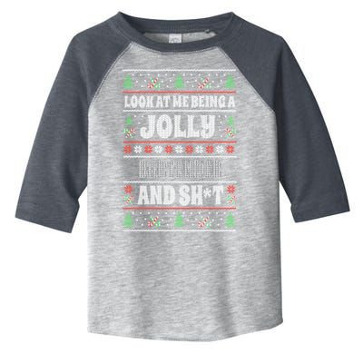 Funny Bartender Ugly Christmas Design Xmas Themed Gift Toddler Fine Jersey T-Shirt