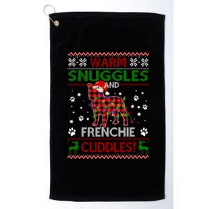 French Bulldog Ugly Christmas Sweater Xmas Pajama Dog Lover Gift Platinum Collection Golf Towel