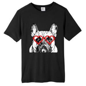 French Bulldog Valentines Day Frenchie Mom Dog Lover Gift Tall Fusion ChromaSoft Performance T-Shirt