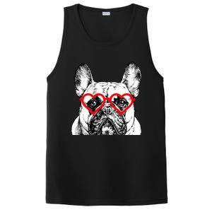 French Bulldog Valentines Day Frenchie Mom Dog Lover Gift PosiCharge Competitor Tank