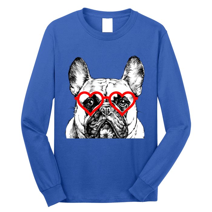 French Bulldog Valentines Day Frenchie Mom Dog Lover Gift Long Sleeve Shirt