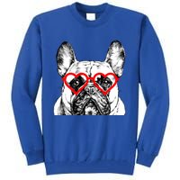 French Bulldog Valentines Day Frenchie Mom Dog Lover Gift Tall Sweatshirt