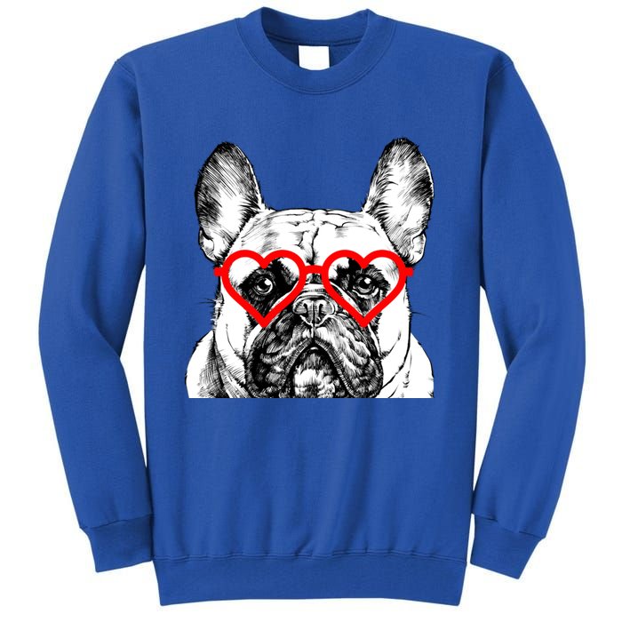 French Bulldog Valentines Day Frenchie Mom Dog Lover Gift Tall Sweatshirt