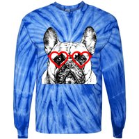 French Bulldog Valentines Day Frenchie Mom Dog Lover Gift Tie-Dye Long Sleeve Shirt