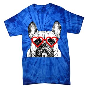 French Bulldog Valentines Day Frenchie Mom Dog Lover Gift Tie-Dye T-Shirt