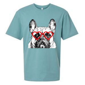 French Bulldog Valentines Day Frenchie Mom Dog Lover Gift Sueded Cloud Jersey T-Shirt