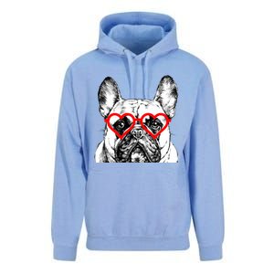 French Bulldog Valentines Day Frenchie Mom Dog Lover Gift Unisex Surf Hoodie