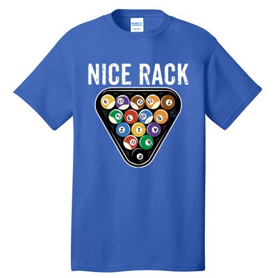 Funny Billiards Vintage 8 Ball Pool Player Nice Rack Great Gift Tall T-Shirt