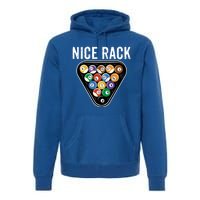 Funny Billiards Vintage 8 Ball Pool Player Nice Rack Great Gift Premium Hoodie