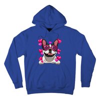 French Bulldog Valentines Day Heart Glasses Funny Dog Lover Great Gift Hoodie