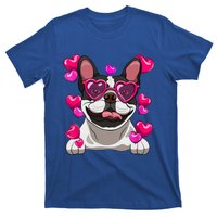 French Bulldog Valentines Day Heart Glasses Funny Dog Lover Great Gift T-Shirt