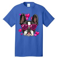 French Bulldog Valentines Day Gift Heart Dog Lover Gift Tall T-Shirt