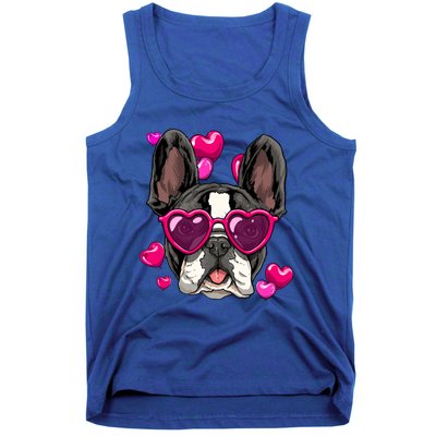 French Bulldog Valentines Day Gift Heart Dog Lover Gift Tank Top