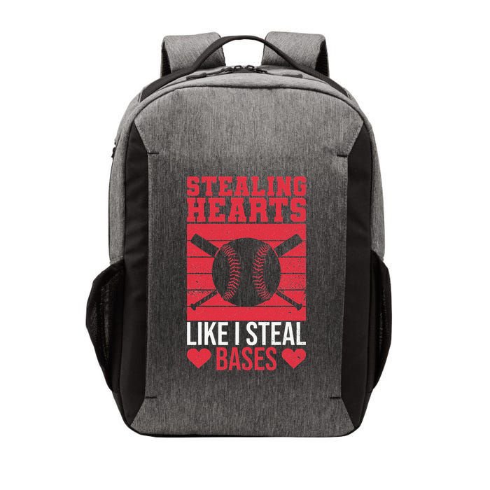 Funny Baseball Valentines Stealing Hearts Like I Steal Bases Vector Backpack