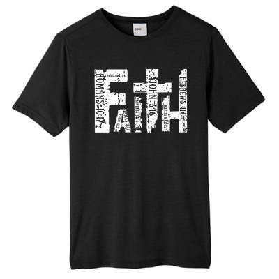 Faith Bible Verse Christian Quote Tall Fusion ChromaSoft Performance T-Shirt