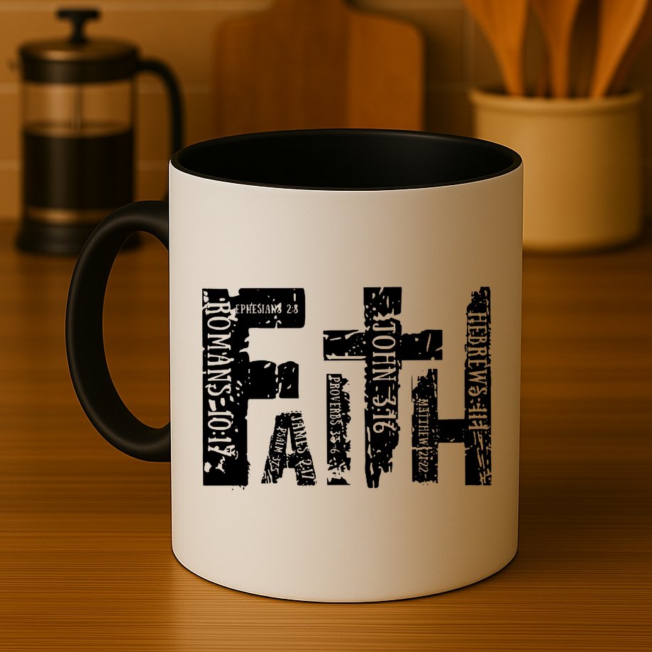 Faith Bible Verse Christian Quote Mug