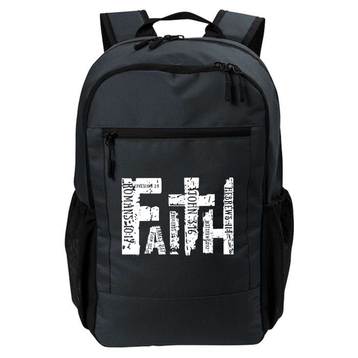 Faith Bible Verse Christian Quote Backpack