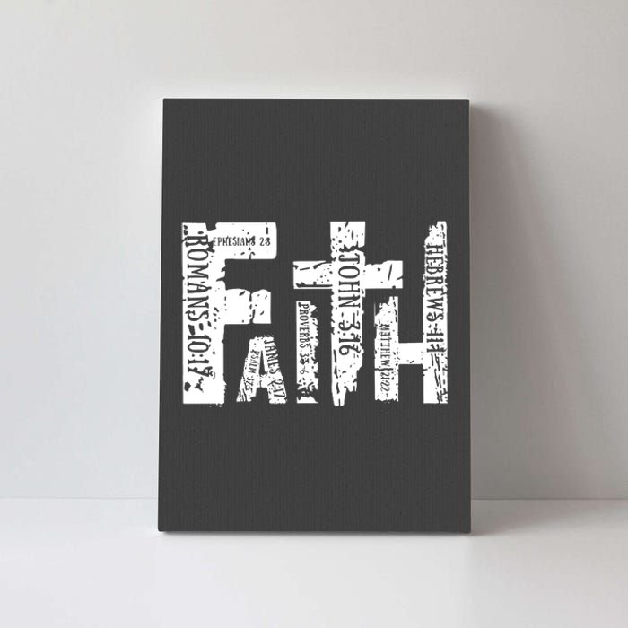 Faith Bible Verse Christian Quote Canvas