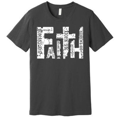 Faith Bible Verse Christian Quote Premium T-Shirt