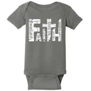 Faith Bible Verse Christian Quote Baby Bodysuit