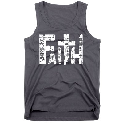 Faith Bible Verse Christian Quote Tank Top