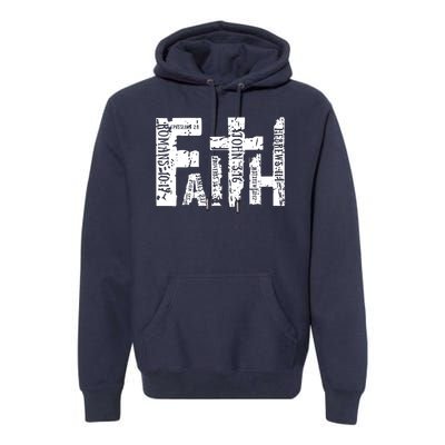 Faith Bible Verse Christian Quote Premium Hoodie